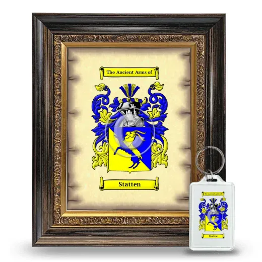 Statten Framed Coat of Arms and Keychain - Heirloom