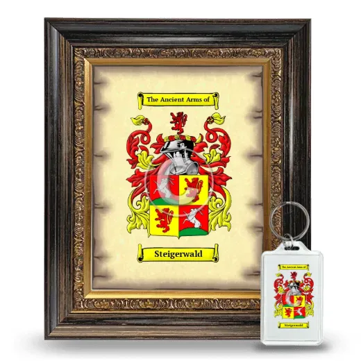 Steigerwald Framed Coat of Arms and Keychain - Heirloom