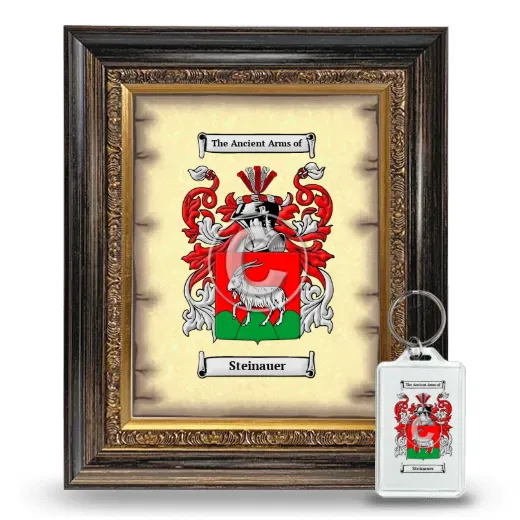 Steinauer Framed Coat of Arms and Keychain - Heirloom