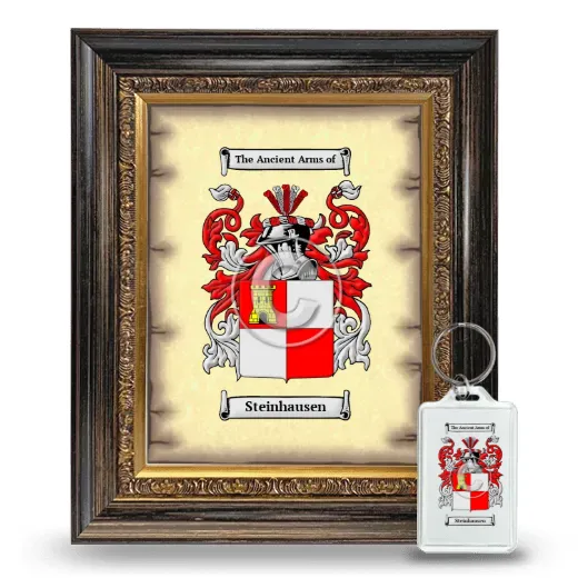 Steinhausen Framed Coat of Arms and Keychain - Heirloom