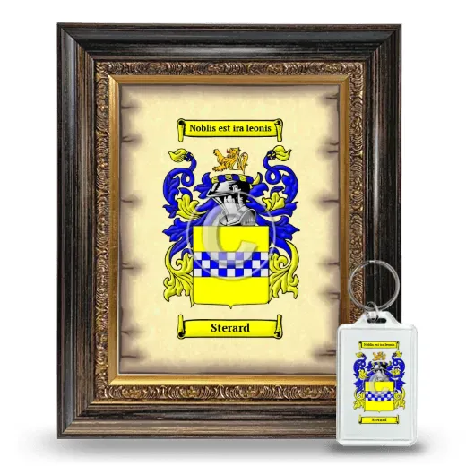 Sterard Framed Coat of Arms and Keychain - Heirloom