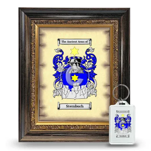 Sternbuch Framed Coat of Arms and Keychain - Heirloom