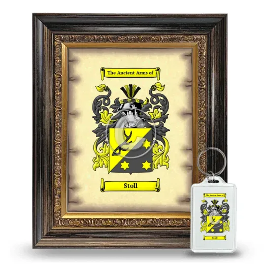 Stoll Framed Coat of Arms and Keychain - Heirloom