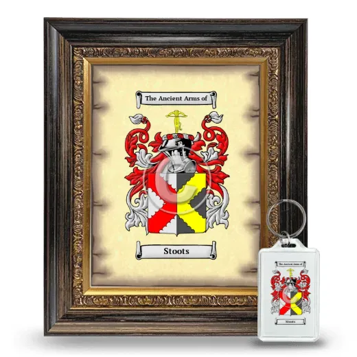 Stoots Framed Coat of Arms and Keychain - Heirloom