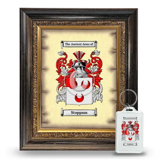 Stoppam Framed Coat of Arms and Keychain - Heirloom