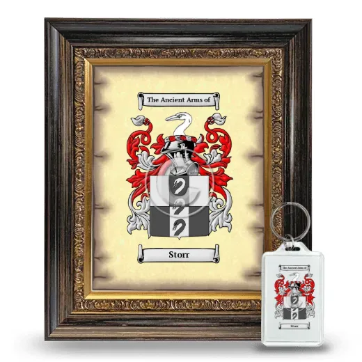 Storr Framed Coat of Arms and Keychain - Heirloom