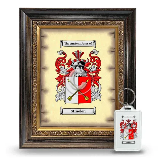 Straelen Framed Coat of Arms and Keychain - Heirloom