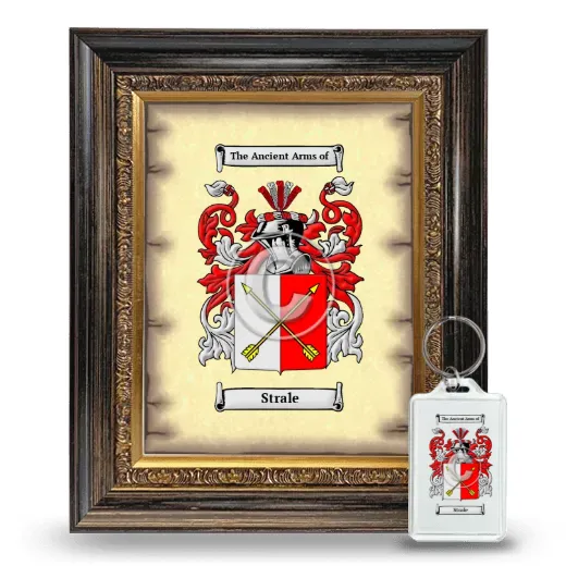 Strale Framed Coat of Arms and Keychain - Heirloom