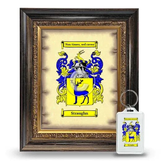 Straughn Framed Coat of Arms and Keychain - Heirloom