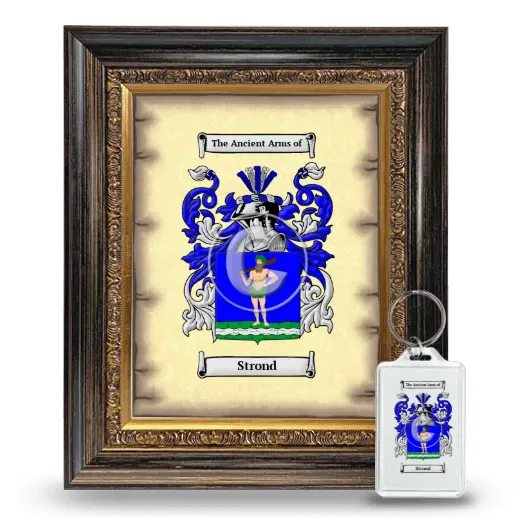 Strond Framed Coat of Arms and Keychain - Heirloom