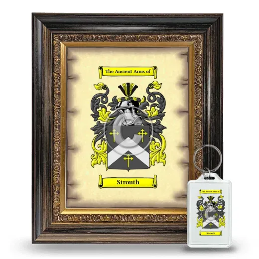 Strouth Framed Coat of Arms and Keychain - Heirloom