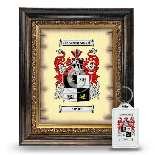 Strutt Framed Coat of Arms and Keychain - Heirloom