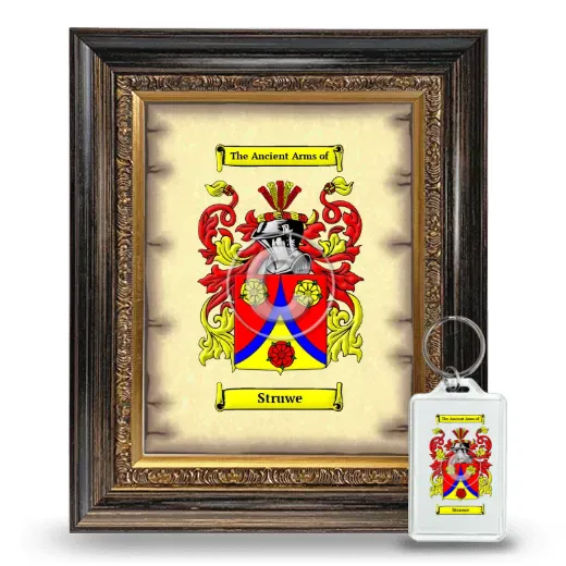 Struwe Framed Coat of Arms and Keychain - Heirloom