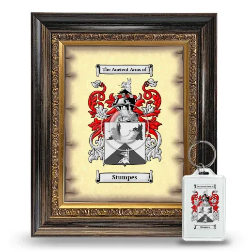 Stumpes Framed Coat of Arms and Keychain - Heirloom
