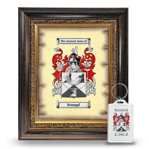 Stumpf Framed Coat of Arms and Keychain - Heirloom
