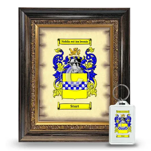 Sturt Framed Coat of Arms and Keychain - Heirloom