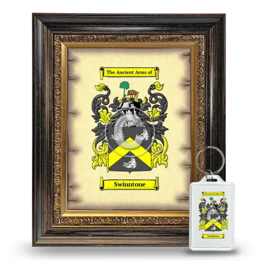 Swinntone Framed Coat of Arms and Keychain - Heirloom