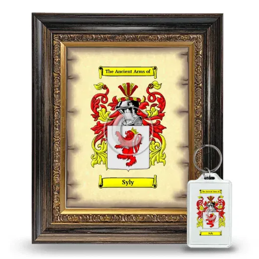 Syly Framed Coat of Arms and Keychain - Heirloom
