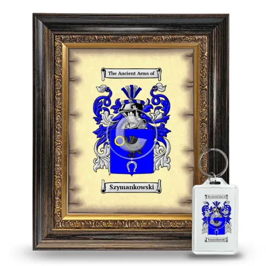 Szymankowski Framed Coat of Arms and Keychain - Heirloom