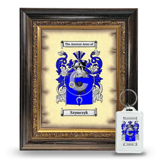 Szymczyk Framed Coat of Arms and Keychain - Heirloom