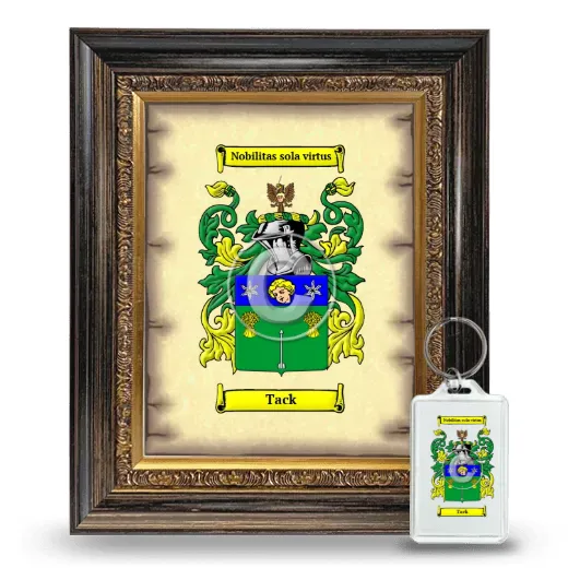 Tack Framed Coat of Arms and Keychain - Heirloom