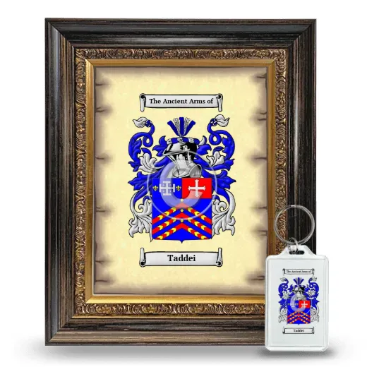 Taddei Framed Coat of Arms and Keychain - Heirloom