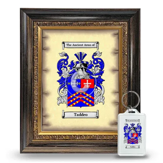 Taddeo Framed Coat of Arms and Keychain - Heirloom