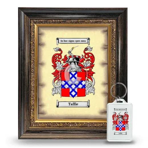 Taffie Framed Coat of Arms and Keychain - Heirloom
