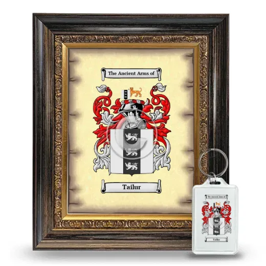 Tailur Framed Coat of Arms and Keychain - Heirloom