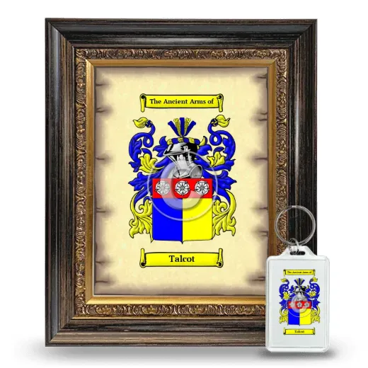Talcot Framed Coat of Arms and Keychain - Heirloom