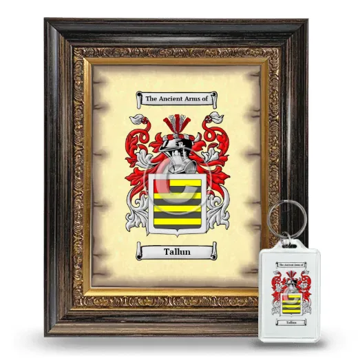 Tallun Framed Coat of Arms and Keychain - Heirloom