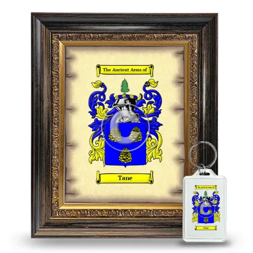 Tane Framed Coat of Arms and Keychain - Heirloom