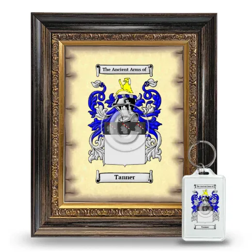 Tanner Framed Coat of Arms and Keychain - Heirloom