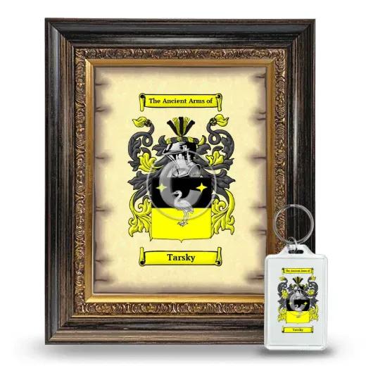 Tarsky Framed Coat of Arms and Keychain - Heirloom