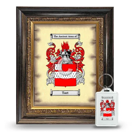 Tart Framed Coat of Arms and Keychain - Heirloom