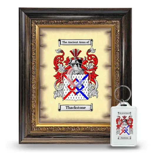 Thackstone Framed Coat of Arms and Keychain - Heirloom