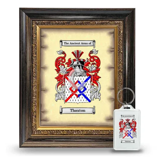 Thaxton Framed Coat of Arms and Keychain - Heirloom