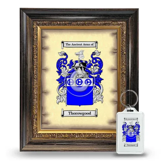 Thorowgood Framed Coat of Arms and Keychain - Heirloom