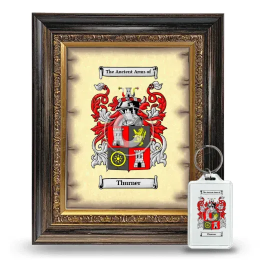 Thurner Framed Coat of Arms and Keychain - Heirloom