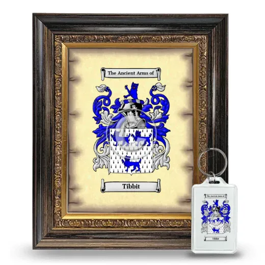 Tibbit Framed Coat of Arms and Keychain - Heirloom