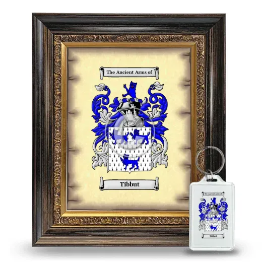 Tibbut Framed Coat of Arms and Keychain - Heirloom