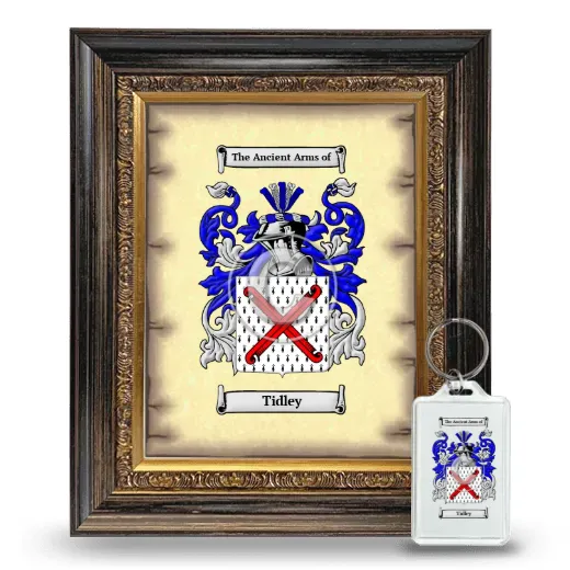 Tidley Framed Coat of Arms and Keychain - Heirloom