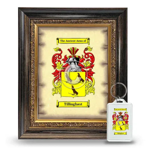 Tillinghast Framed Coat of Arms and Keychain - Heirloom