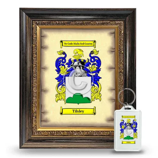 Tilsley Framed Coat of Arms and Keychain - Heirloom