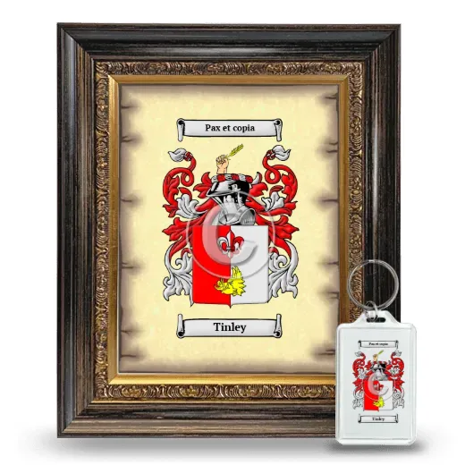 Tinley Framed Coat of Arms and Keychain - Heirloom