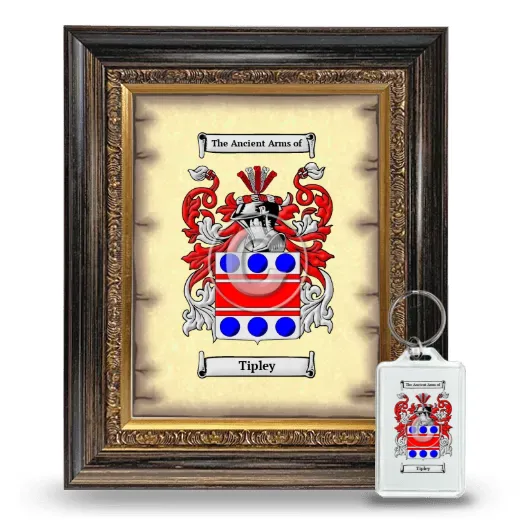 Tipley Framed Coat of Arms and Keychain - Heirloom