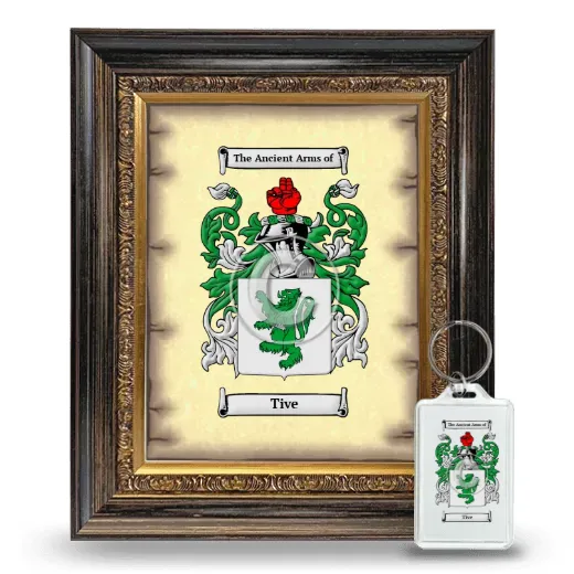 Tive Framed Coat of Arms and Keychain - Heirloom