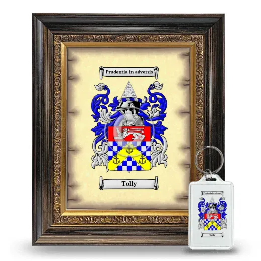 Tolly Framed Coat of Arms and Keychain - Heirloom
