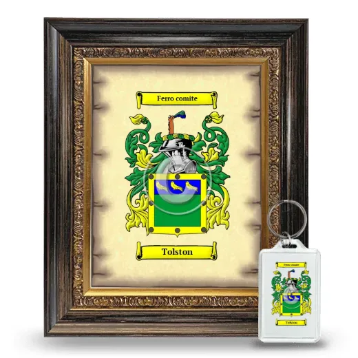 Tolston Framed Coat of Arms and Keychain - Heirloom