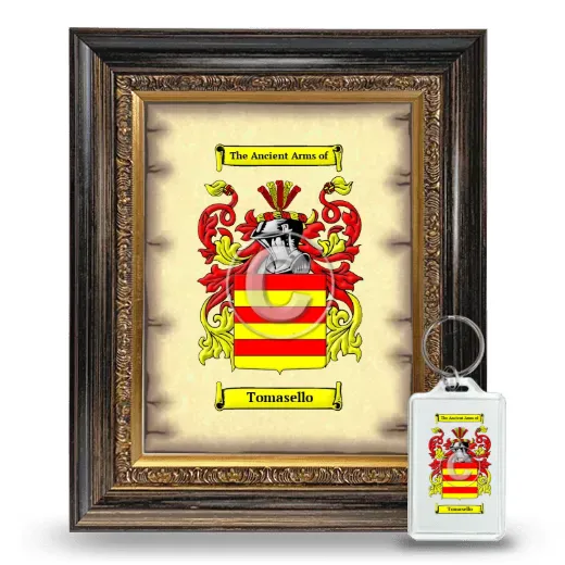 Tomasello Framed Coat of Arms and Keychain - Heirloom